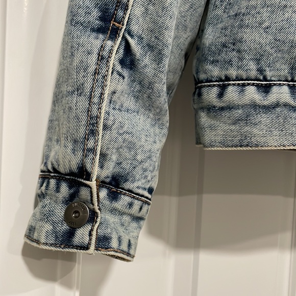 NEW Buffalo David Bitton Blue Mens Acid Wash Sherpa Denim Jacket - Large - Picture 7 of 13